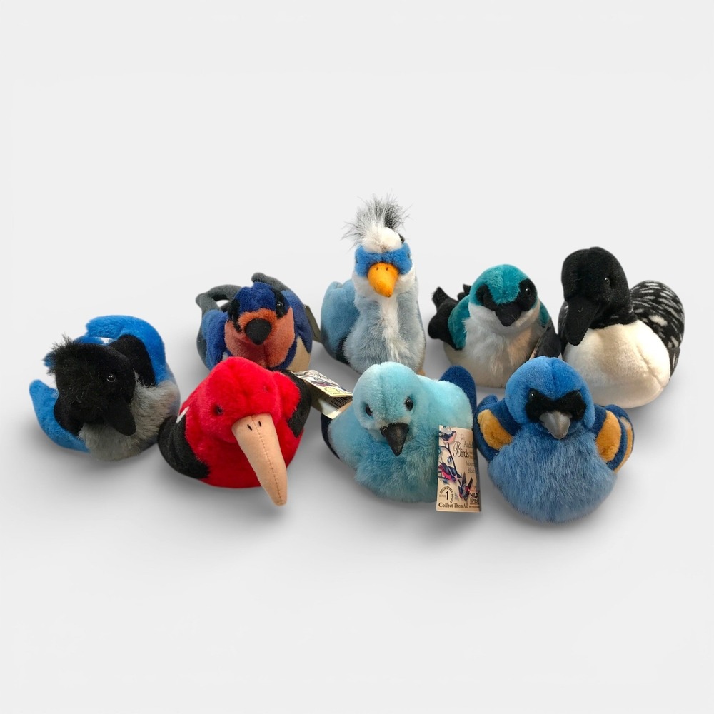 Wild‎ Republic Audubon Birds Plush Lot of 8 Realistic Stuffed Animal Toy *Read*